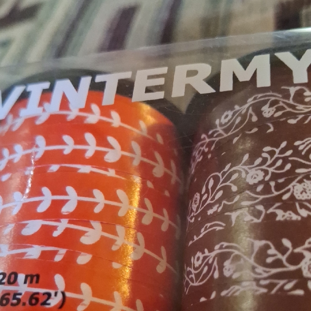 IKEA VINTERMYS Decorative Ribbon Trio - Red, Brown, Red - Picture 2 of 5